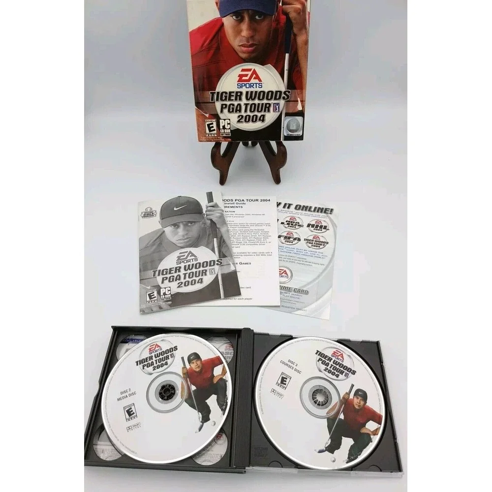 Tiger Woods PGA Tour 2004 - PC - COMPLETE BOX‎ - Sports Golf Game